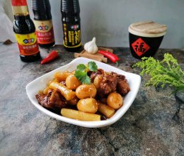 #味达美年味小馆#年糕烧排骨的做法