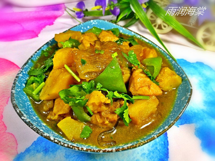 土豆鸡肉炖粉条的做法
