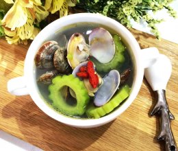 苦瓜蛤蜊清火汤的做法