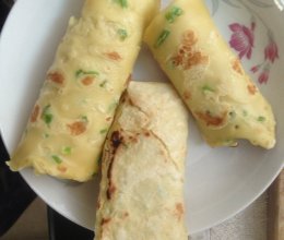 鸡蛋火腿卷饼的做法