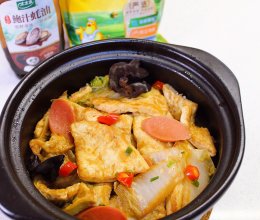 家常白菜豆腐煲的做法