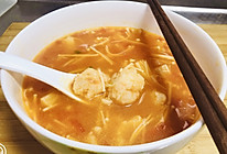 100道减肥餐—6道:零失败的销魂酸爽番茄虾丸汤！！的做法
