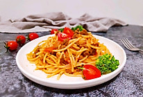 #白色情人节限定美味#番茄肉酱意面的做法