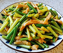 肉丝炒蒜苔的做法