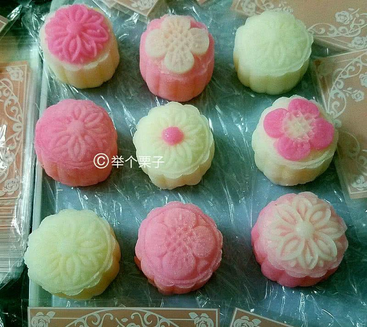 冰皮月饼 芝士奶黄馅(节日快乐)的做法