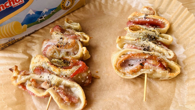 #原制原味，聚会菜谱#圣诞树手抓饼版本的做法