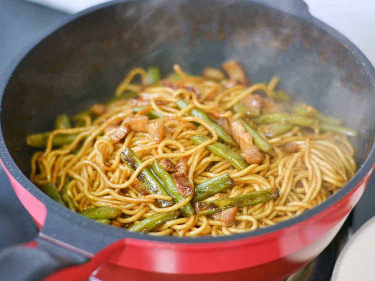 四季豆焖面的做法