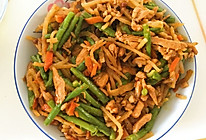 豆角焖饼的做法