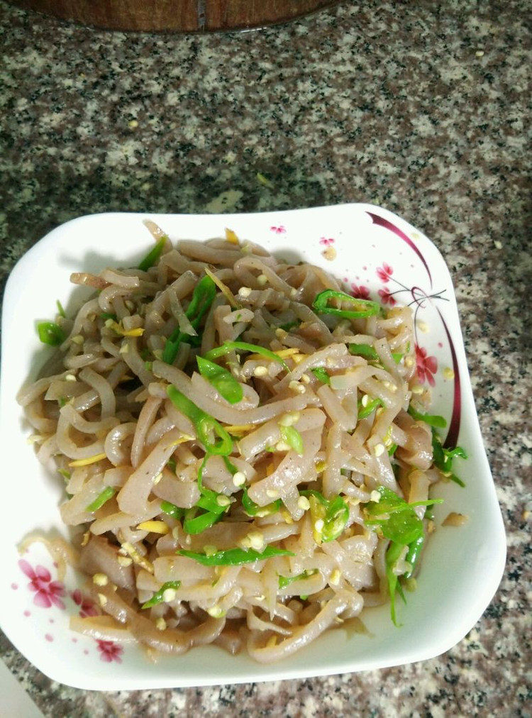 炒魔芋的做法