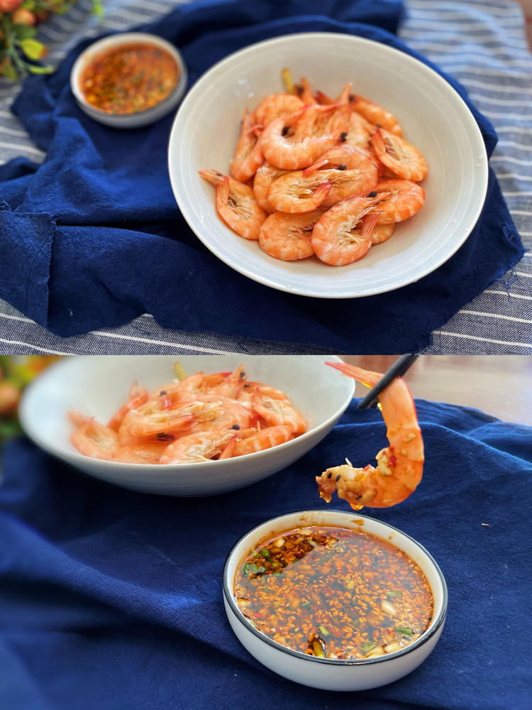 白灼虾｜白灼虾这一碗蘸料就够了的做法