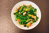 大蒜炒咸肉的做法