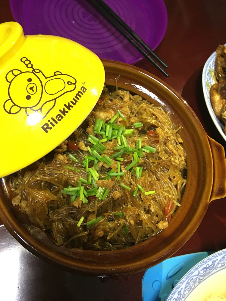 肉糜粉丝煲的做法