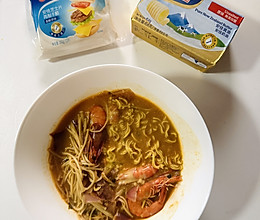 #奶香四溢 暖锅佳味#泰式冬阴功火锅面的做法