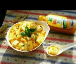 #鸡汁入家宴 感恩正当“食”#豆腐咸鸭蛋的做法