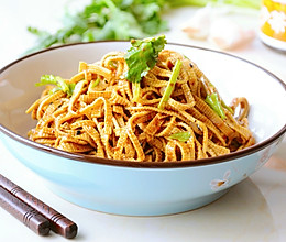89期【沙茶家常拌豆腐丝】好吃也就两个要点~的做法