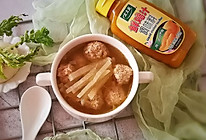 萝卜丝肉丸汤#太太乐鲜鸡汁蒸鸡原汤#的做法