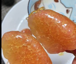 微波炉版的柚子糖墩 酸酸甜甜 一口下去满嘴柚子香的做法