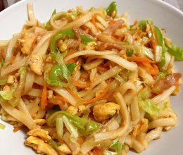 #夏至日，大口吃面#家常炒粉的做法