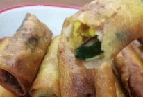 炸春卷（韭菜鸡蛋馅）的做法