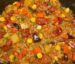 香肠土豆焖饭的做法