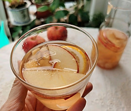 冰爽苹果桃子茶#皇后红玫瑰花式做法#的做法