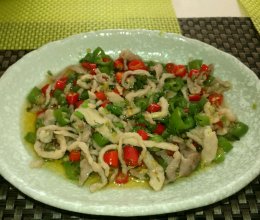 双椒炒肉丝的做法