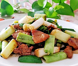 肉炒青蒜的做法