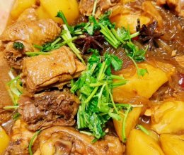 鸡肉炖粉条（东北菜）的做法