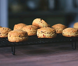 无淡奶油版快手蔓越莓司康的做法