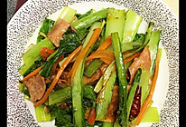 炒小白菜的做法