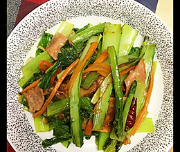 炒小白菜的做法