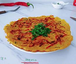 椒椒葱鹅燕麦饼的做法