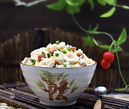 #《风味人间》美食复刻大挑战 #鹅蛋虾仁蒜薹炒饭的做法
