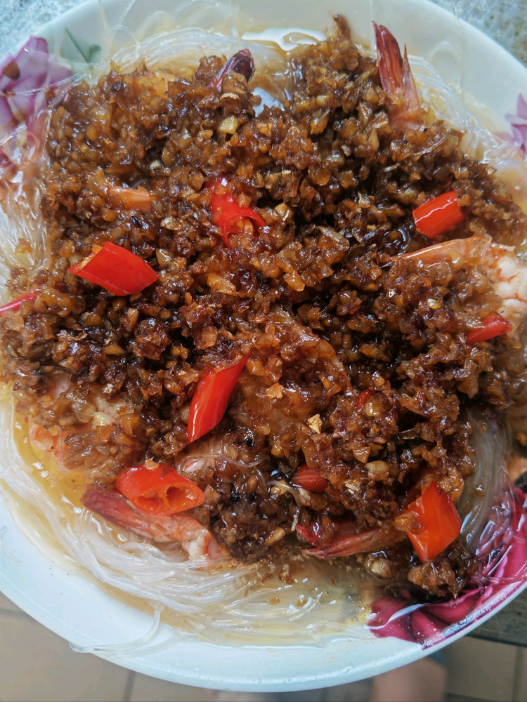 蒜蓉粉丝虾的做法