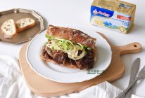 营养美味和牛！黄油和牛法棍三明治的做法