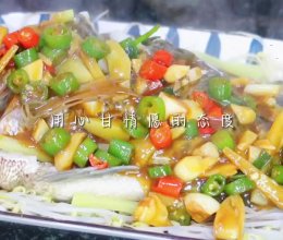 #葱伴侣豆瓣酱能蘸善炒#酱汁蒸罗非鱼的做法