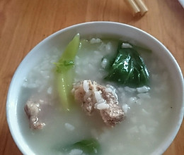 春菜排骨粥的做法