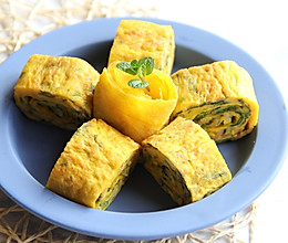 培根菠菜厚蛋烧的做法