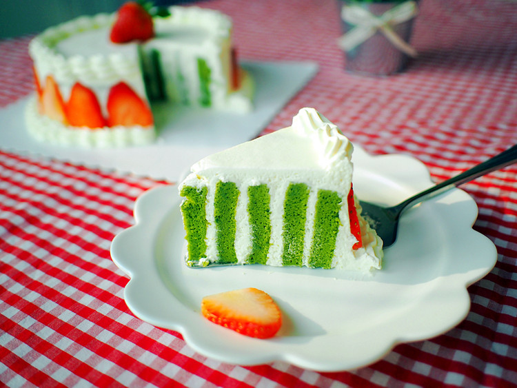 抹茶漩涡蛋糕的做法