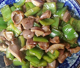青椒炒鸭胗的做法