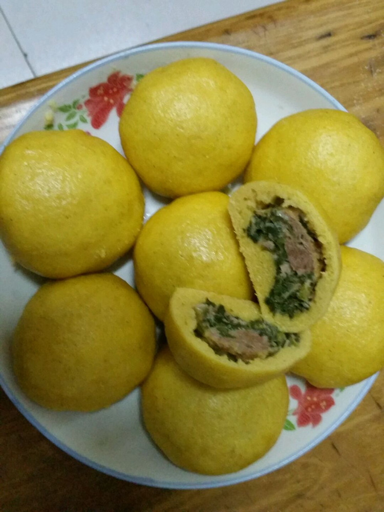 玉米面菜团子的做法