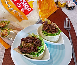 生菜牛肉卷饼的做法