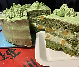 芒果抹茶蛋糕的做法