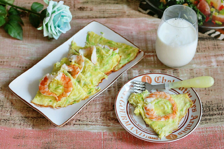 角瓜虾仁早餐饼的做法