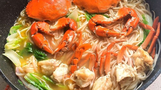 一锅青蟹面的做法