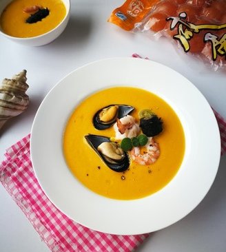 高大上的~~金汤海鲜烩的做法