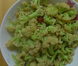 素炒菜花的做法