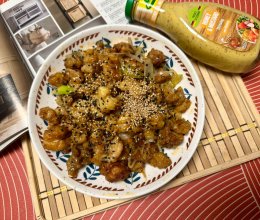 蜂蜜芥末海鲜球的做法