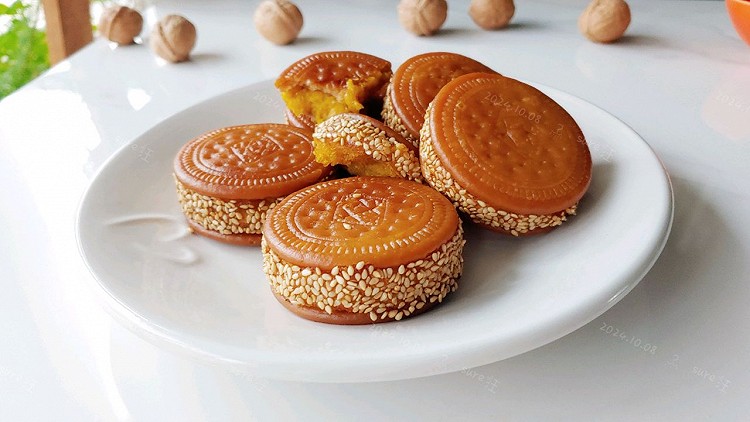 油炸芝麻南瓜饼的做法