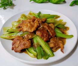 蒜辣肉片炒油菜的做法